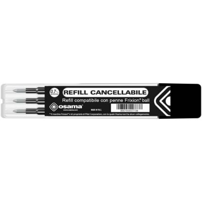 Picture of PENNA SFERA REFILL CANCELLABILE 3pz OSAMA X FRIXION NERO