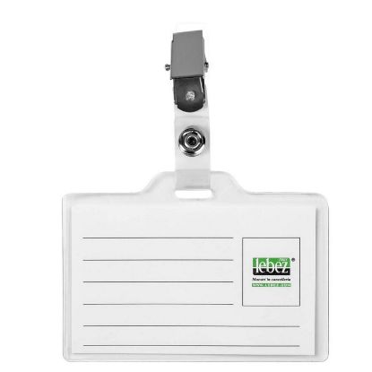 Picture of PORTA BADGE CON PINZA 10x6cm  50pz