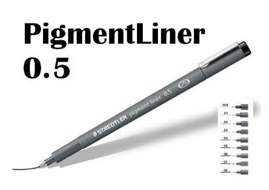 Immagine di PENNA PIGMENTLINER 0,5 10PZ STAEDTLER PENNARELLO