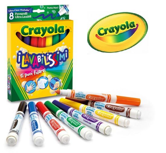 Picture of PENNARELLI CRAYOLA 8 COLORI PUNTA MAXI LAVABILISSIMI