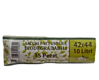 Immagine di SACCHETTI IMMONDIZIA 42x44cm 15pz ORGANICO 10LT