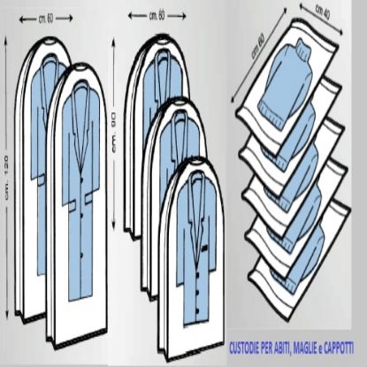 Immagine di SACCHETTI SACCHI X ABITI 65X150 R ANTITARMICO