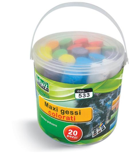 Picture of GESSO MAXI JUMBO COLORATO 20pz IN SECCHIELLO