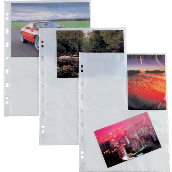 Picture of BUSTA PLASTICA FORATA A4 P/FOTO 10pz 2 POSTI FORATE 15x21cm