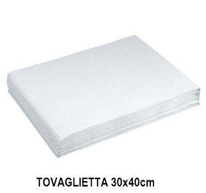 Immagine di TOVAGLIA CARTA 500pz 30x40cm BIANCO - TOVAGLIETTA