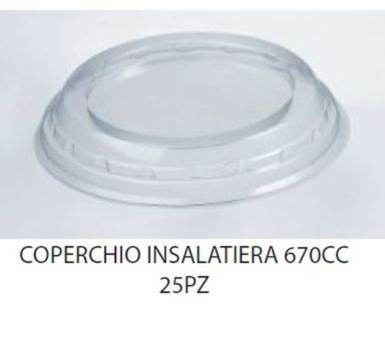 Immagine di INSALATIERA COPERCHIO PPL 25pz D.16cm 670cc X MICROONDE