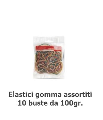 Immagine di ELASTICI 100gr 10 BUSTE MISURE ASSORTITE