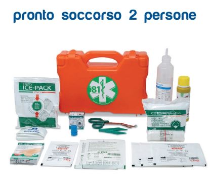 Immagine di CASSETTE PRONTO SOCCORSO PLASTICA 2 LAVORATORI