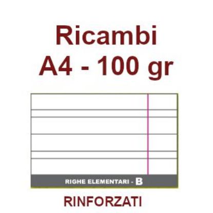 Immagine di RICAMBI A4 100gr RB RINFORZATI 40f