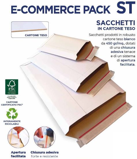 Immagine di SCATOLE BUSTA SPEDIZIONE 290x370x60 IN CARTONE TESO 20pz