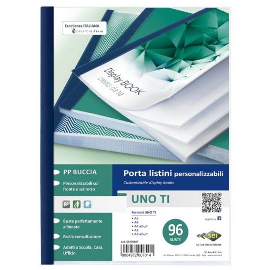 Immagine di PORTA LISTINO UNO TI 96FG 22X30 BLU