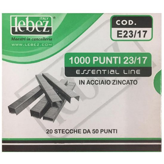 Immagine di PUNTI CUCITRICE 23/17 1000pz - alto spassore