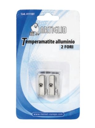 Immagine di TEMPERINI METALLO 2 FORI 1pz BLISTERATO