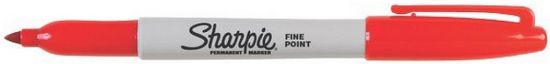 Picture of PENNA SHARPIE ROSSO 12PZ PENNARELLO INDELEBILE PUNTA FINE PAPERMATE