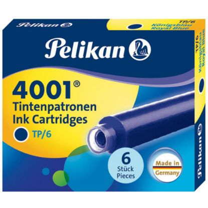 Picture of INCHIOSTRO CARTUCCE PELIKAN TP6 10pz BLU