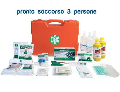 Picture of CASSETTA PRONTO SOCCORSO PLASTICA 3 LAVORATORI