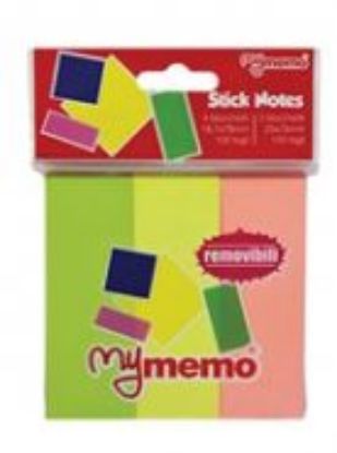 Immagine di SEGNAPAGINA MYMEMO CARTA 3COL 25x76mm 300FG