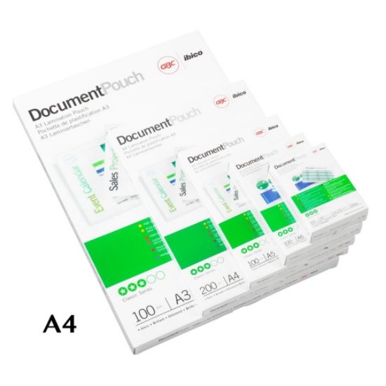 Immagine di POUCHES PER PLASTIFICATRICI A4 80 MICRON 100pz ECONOMICHE