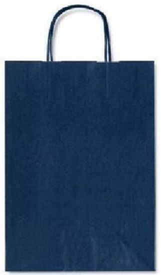 Picture of SACCHETTI SHOPPER TU BLU 36x12x41cm 25pz CON MANICO CORDA