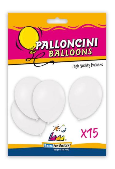 Picture of PALLONCINI COLOR 15pz 30cm BIANCO