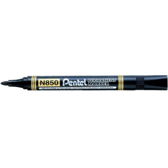 Immagine di MARCATORE N850 12pz INDELEBILE NERO - PENTEL