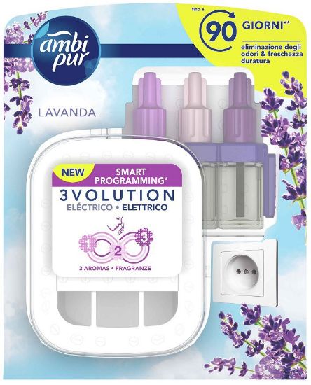 Immagine di PROFUMATORE AMBIPUR DIFFUSORE 3VOLUTION 1pz + RICARICA 20ml LAVANDA