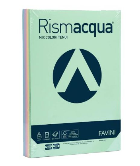 Picture of CARTA A4 140g 200fg 1pz RISMACQUA COLORI TENUI FAVINI