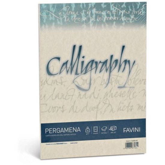 Picture of CARTA CALLIGRAPHY A4 50FG 90GR SABBIA PERGAMENA