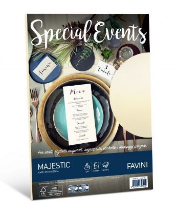 Immagine di CARTA PERLATA A4 AVORIO 120g 20 FOGLI 1pz SPECIAL EVENTS