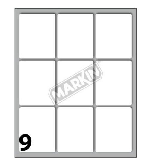 Immagine di ETICHETTE MARKIN 10 FOGLI 46x37mm 1pz