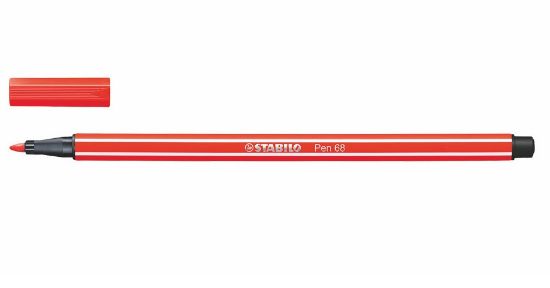 Picture of PENNA PENNARELLO STABILO 68 P. MEDIA 1,0mm 10pz ROSSO