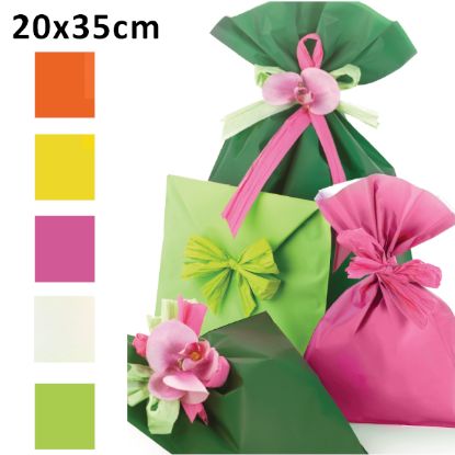 Immagine di BUSTA REGALO CELLO TU MAT PEARLY COLORI ASSORTITI 20X35cm 100pz