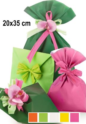 Immagine di BUSTA REGALO CELLO TU MAT PEARLY COLORI ASSORTITI 20X35cm 100pz