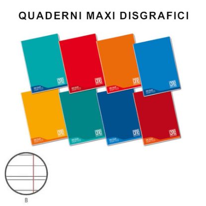 Picture of QUADERNI MAXI DISGRAFICI RIG. B 100gr - 10pz 21x29cm A4