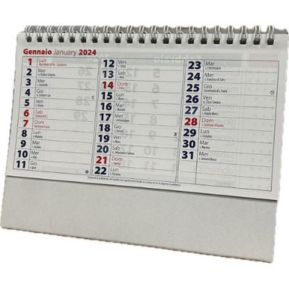 Picture of CALENDARIO TAVOLO CON SPIRALE BASIC 2024