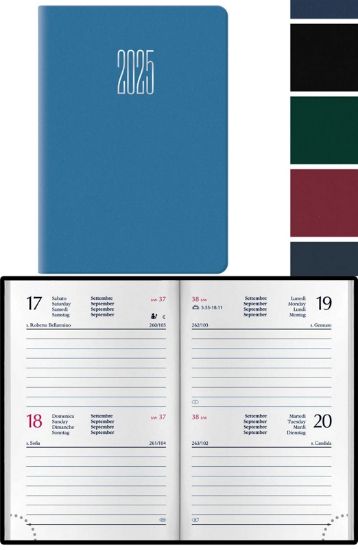 Immagine di AGENDA BIGIORNALIERA 6,5X10cm GOMMATO TASCABILE COLORI ASSORTITI