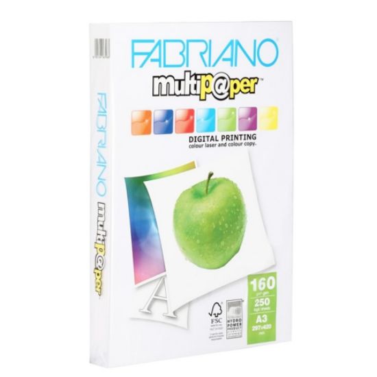 Picture of CARTA A3 29x42 160g 250fg MULTIPAPER 1pz FABRIANO