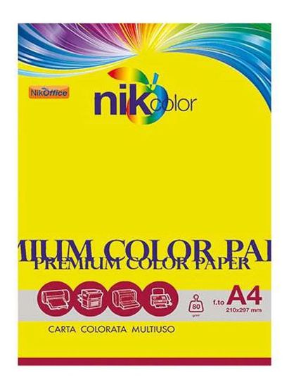 Picture of CARTA A4 80gr 100fg FLUO COLOR GIALLO