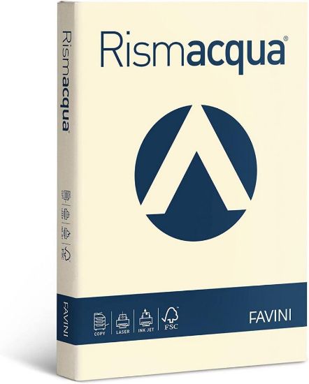 Picture of CARTA A4 200g 125fg 1pz RISMACQUA AVORIO FAVINI