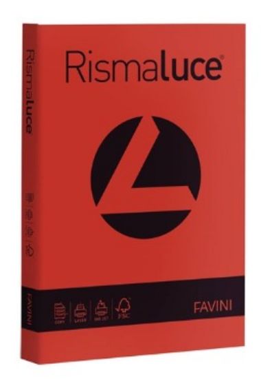 Picture of CARTA A4 200g 125fg 1pz RISMALUCE ROSSO FAVINI