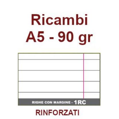 Picture of RICAMBI A5 90gr 1R RINFORZATI C/MARGINE