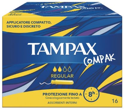 Picture of ASSORBENTI INTERNO TAMPAX REGULAR 20pz GIALLO