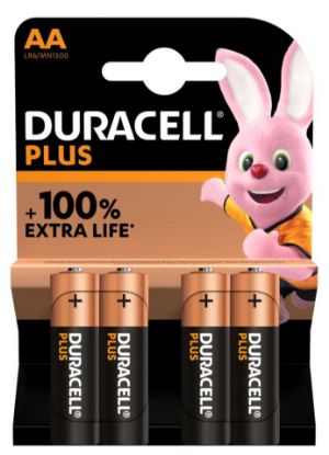 Picture of BATTERIE DURACELL PLUS STILO MN1500 1.5v 4x1pz PLUS POWER