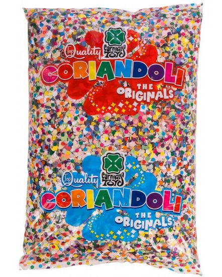 Immagine di CORIANDOLI MULTICOLOR 1000gr 10pz BUSTE - 4515