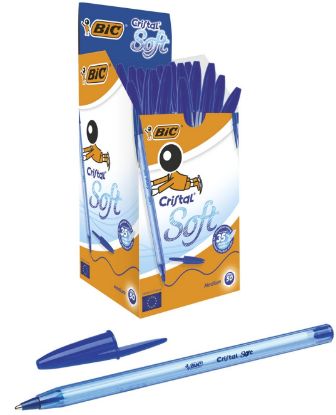 Picture of PENNA SFERA BIC CRISTAL SOFT 50pz BLU