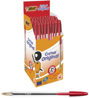 Immagine di PENNA SFERA BIC CRISTAL CLASSIC 50pz ROSSO - 4000R