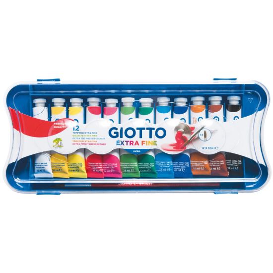 Picture of TEMPERE GIOTTO TUBO 12ml 12 COLORI 1pz