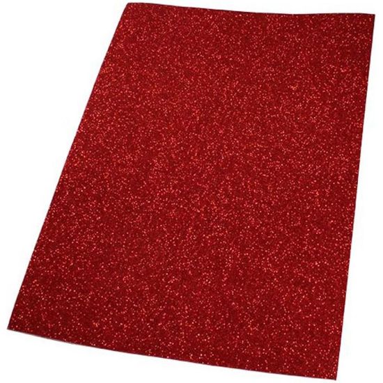 Immagine di FOGLI EVA 40X60 ROSSO 10FG GLITTER FOAM