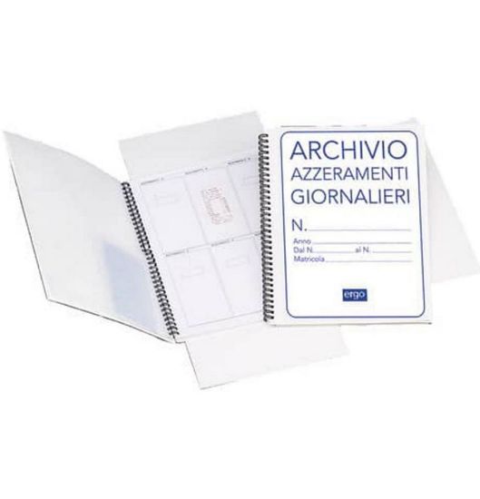 Picture of MODULI CARTELLA AZZERAMENTI GIORNALIERI PER SCONTRINI FISCALI 1pz