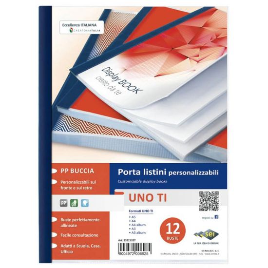 Picture of PORTA LISTINO UNO TI 12FG 22X30 BLU